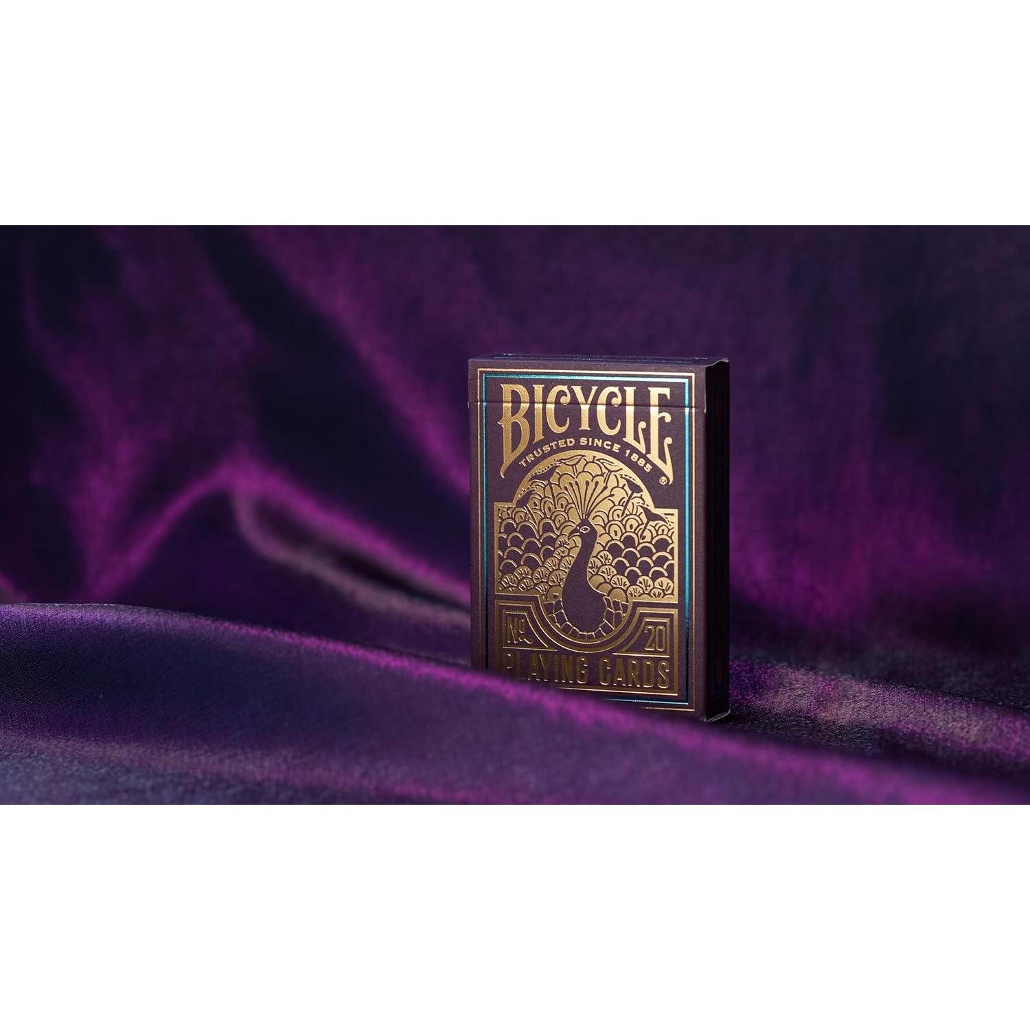 Cartas de Juego Bicycle Pavo Real - Baraja Premium Púrpura
