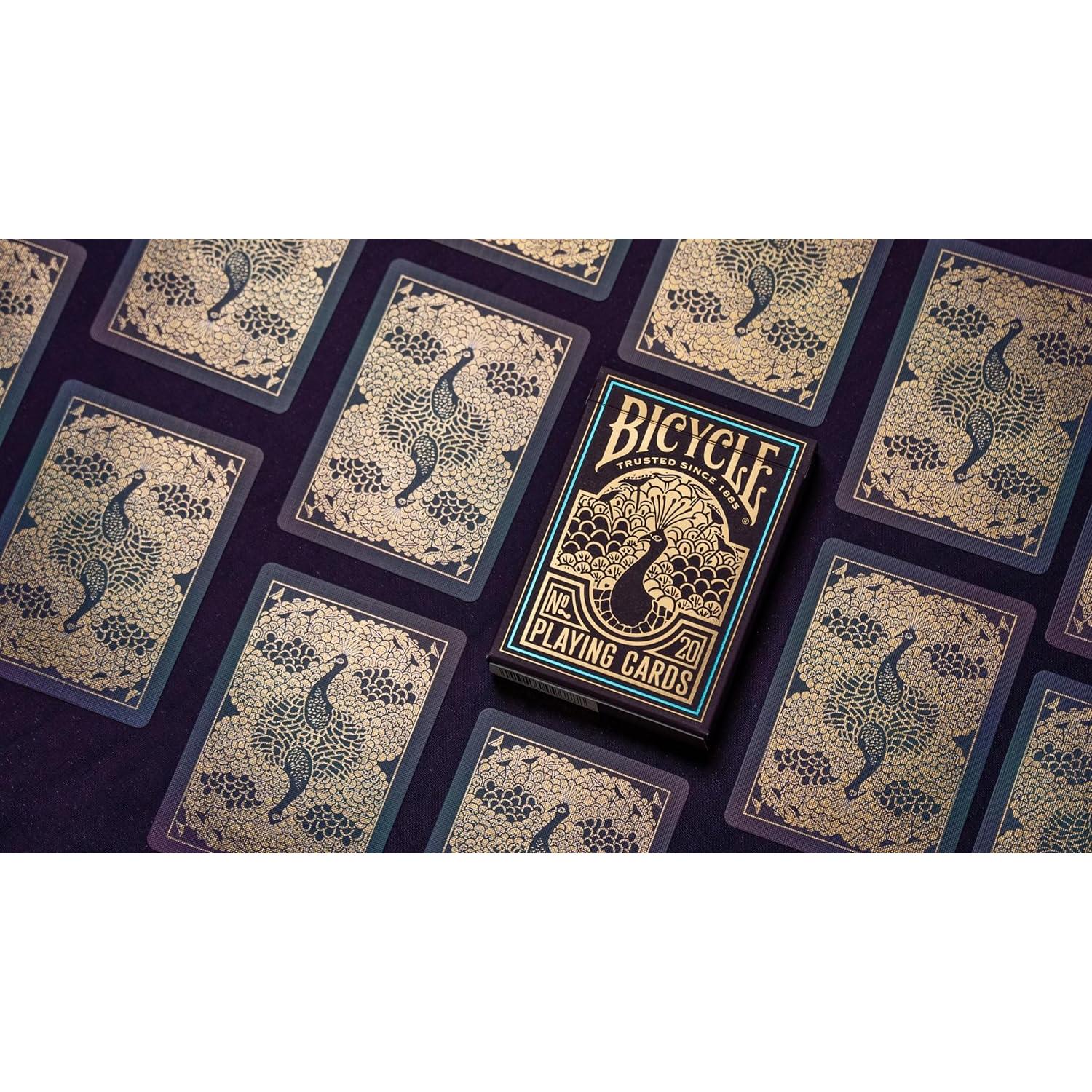 Cartas de Juego Bicycle Pavo Real - Baraja Premium Púrpura