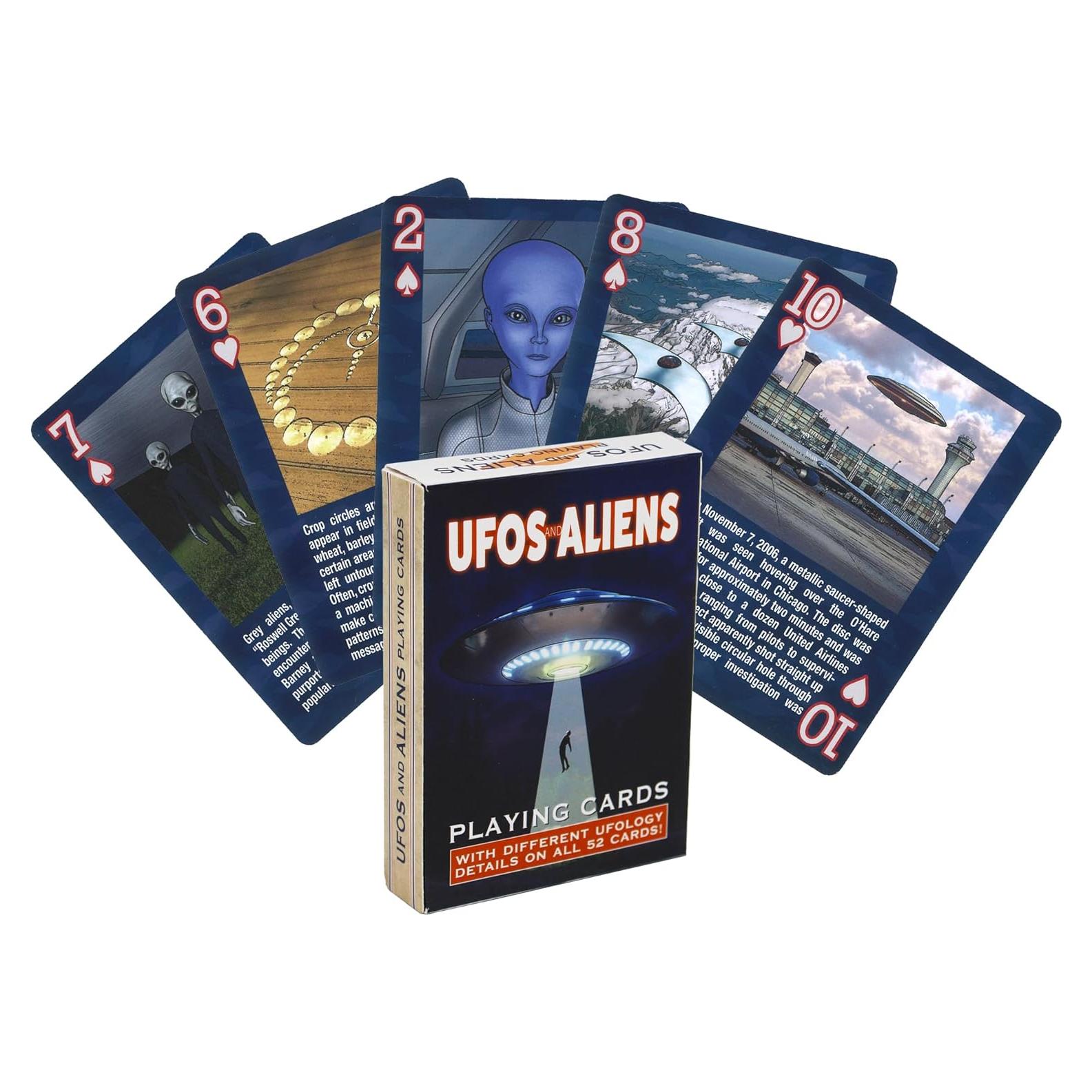 Baraja de Cartas de Juego OVNIs y Extraterrestres Slade Delastrode - 52 Cartas