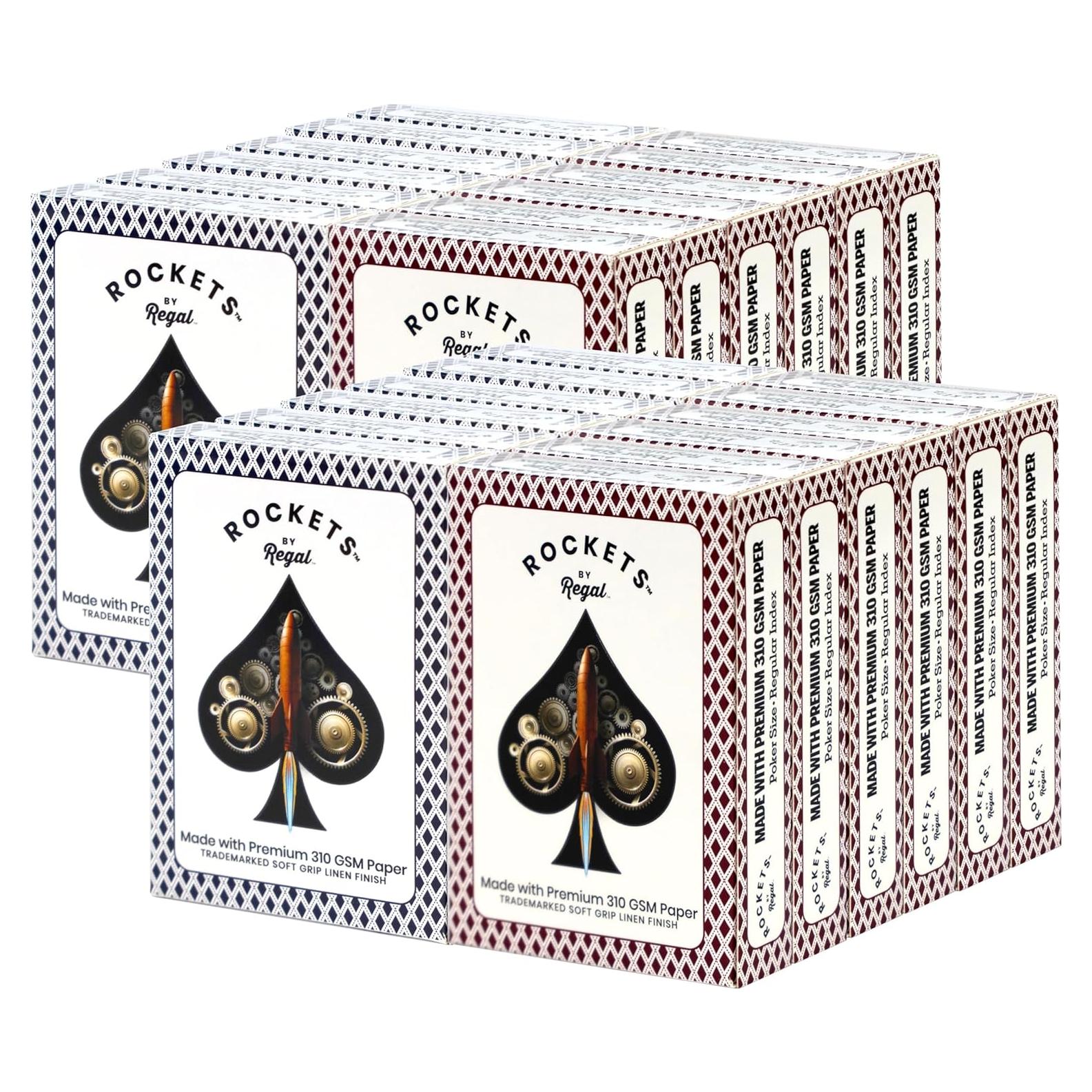 Paquete de 24 Barajas de Cartas Regal Games - 310 GSM