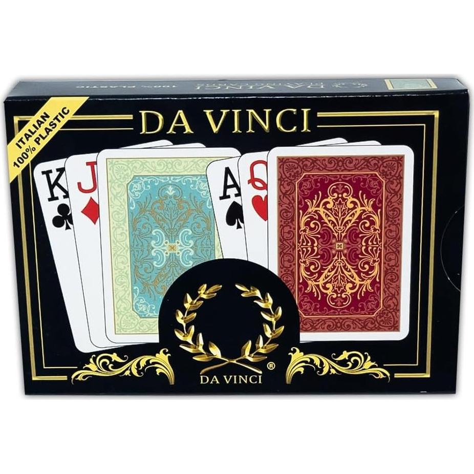 Barajas de Juego DA VINCI 100% Plástico Jumbo Póker