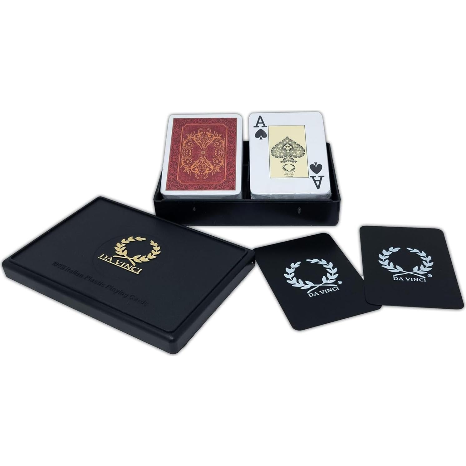 Barajas de Juego DA VINCI 100% Plástico Jumbo Póker