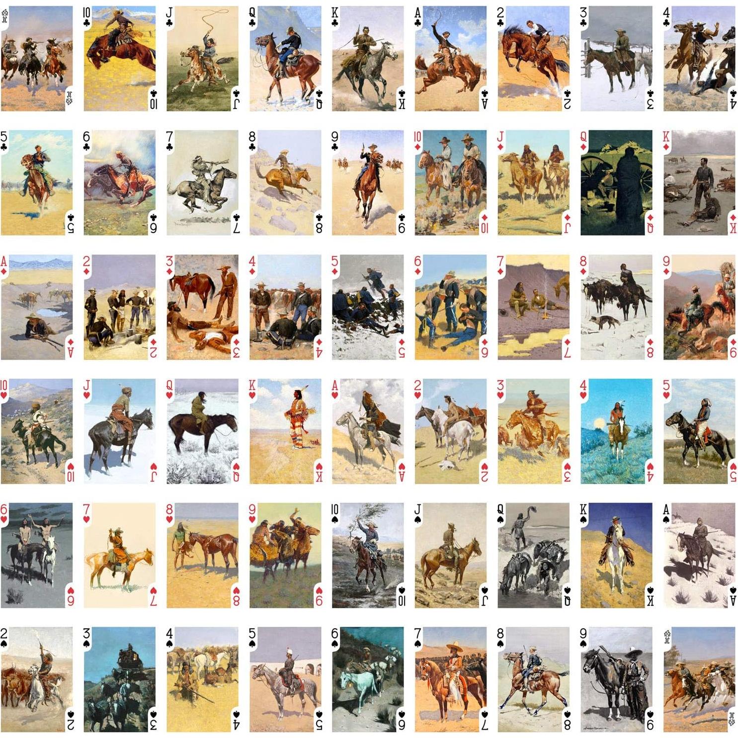 Baraja de Póker FlonzGift 54 Cartas Pioneros del Oeste