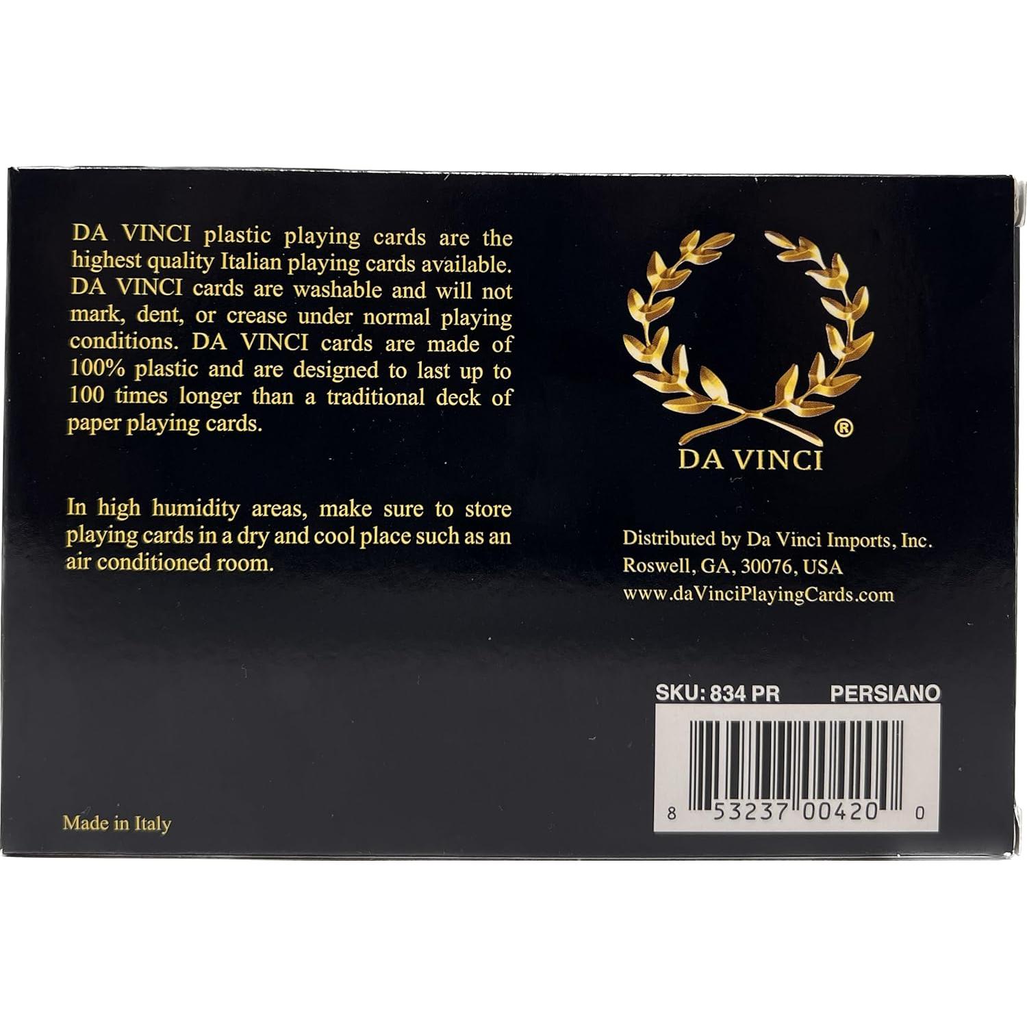 Barajas de Juego DA VINCI Persiano 100% Plástico Set 2