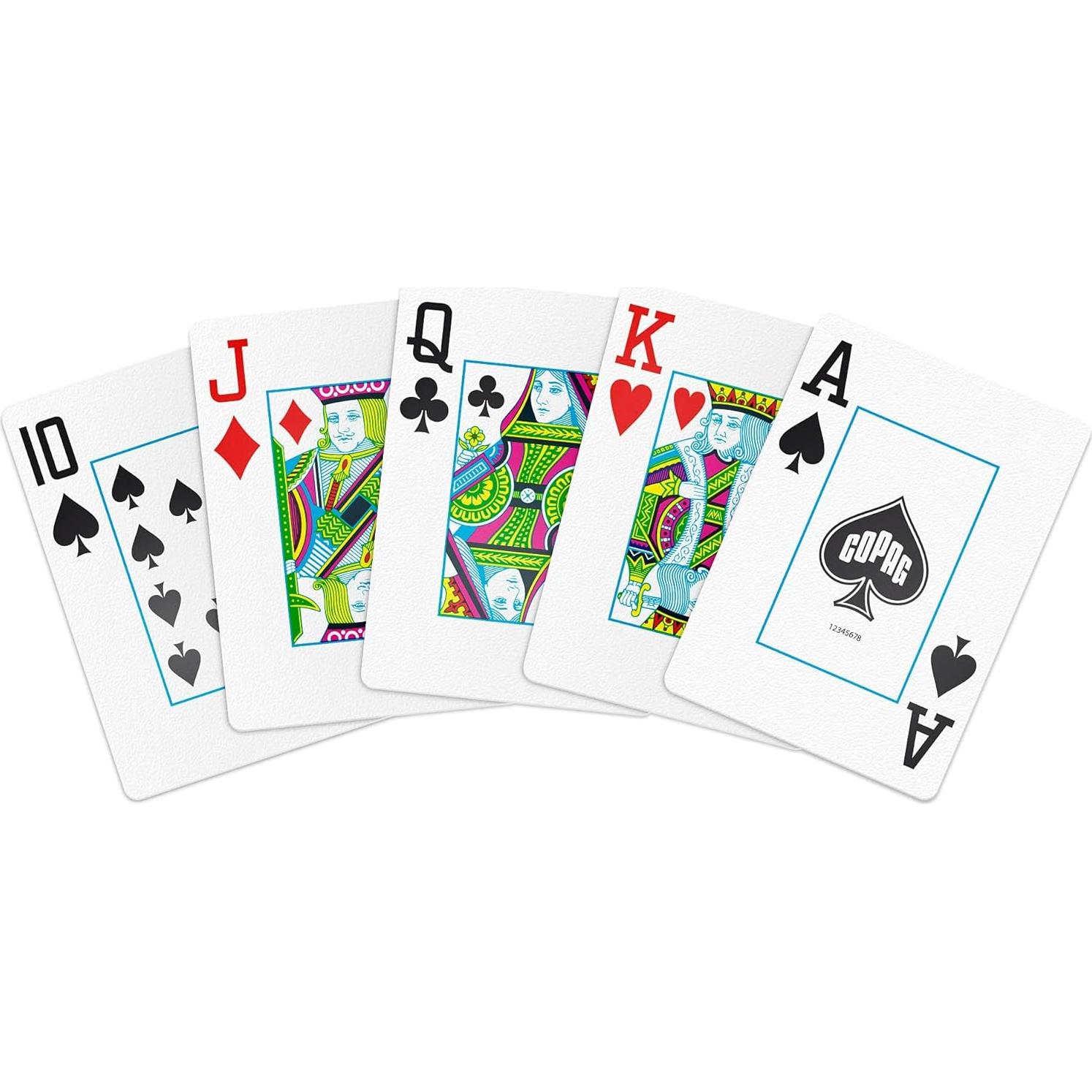 Mazo de Cartas Copag Elite 100% Plástico Jumbo Negro