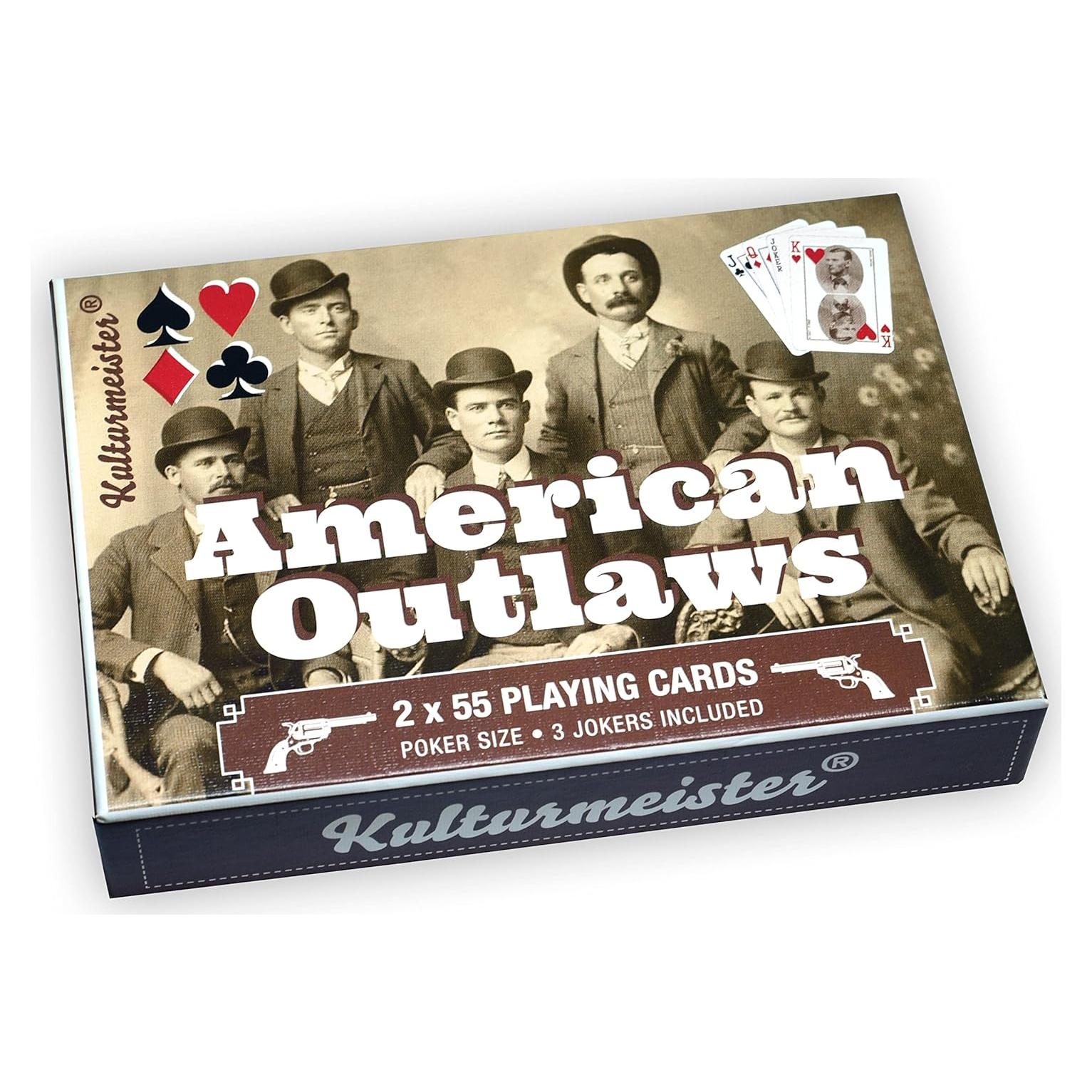 Barajas de Póker Vintage Kulturmeister - Forajidos Americanos