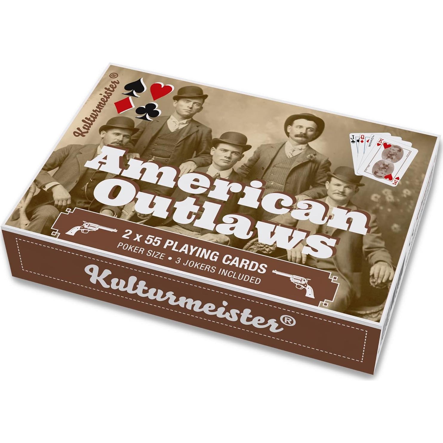 Barajas de Póker Vintage Kulturmeister - Forajidos Americanos