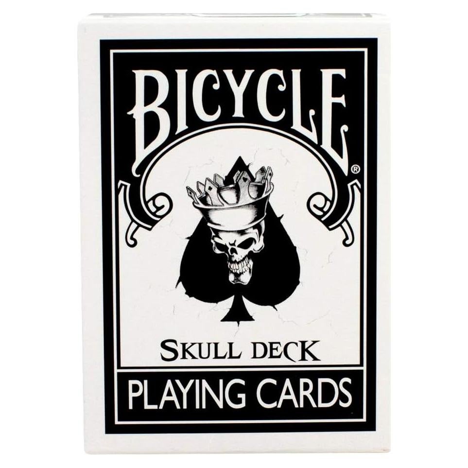 Baraja de Jugar Bicycle Skull con 4 Cartas de Magia