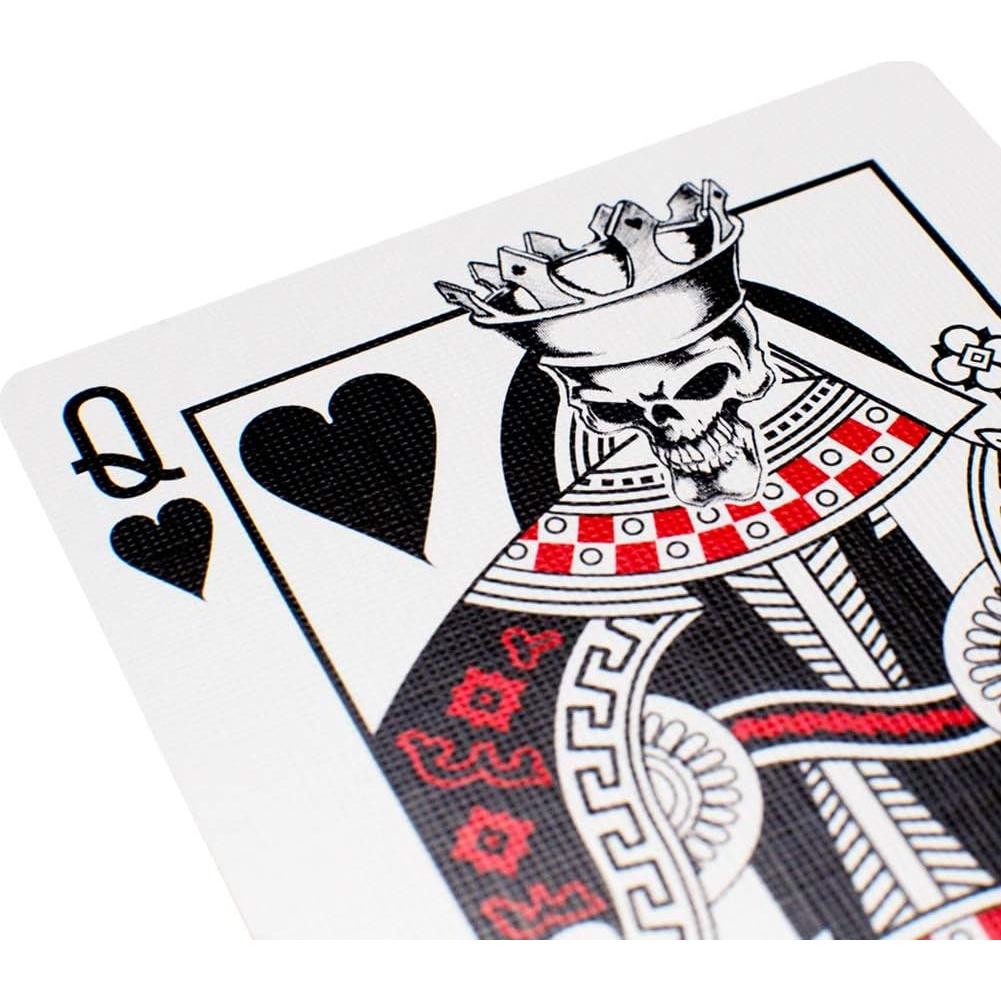 Baraja de Jugar Bicycle Skull con 4 Cartas de Magia