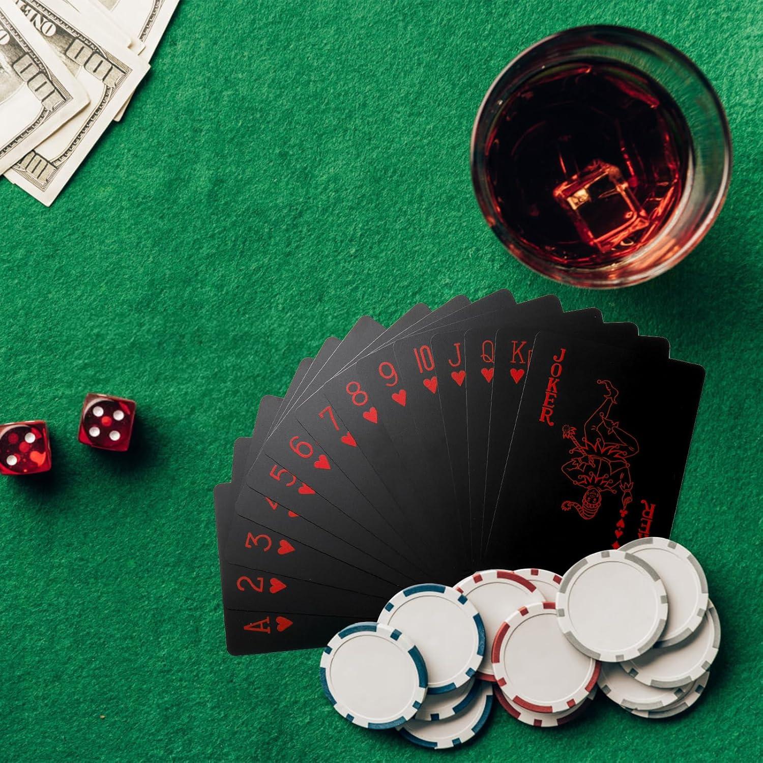 6 Barajas de Cartas de Poker Impermeables Pumtus - PVC Estándar