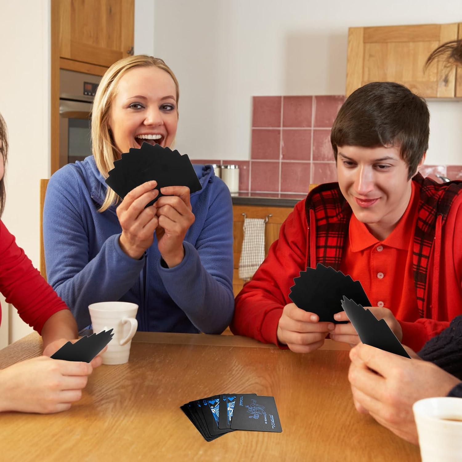 6 Barajas de Cartas de Poker Impermeables Pumtus - PVC Estándar