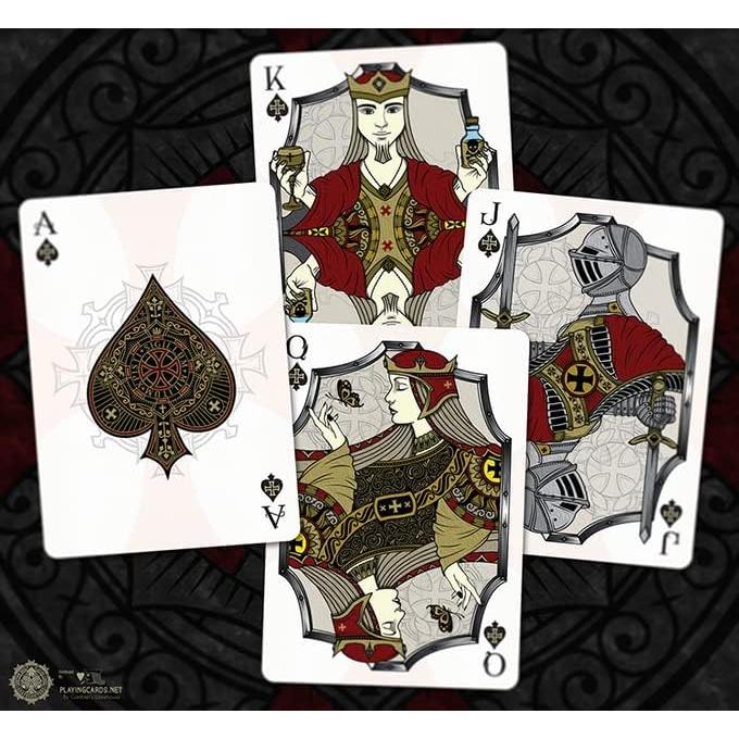 Baraja de Poker Standard Stronghold Carmesí Gamblers Warehouse