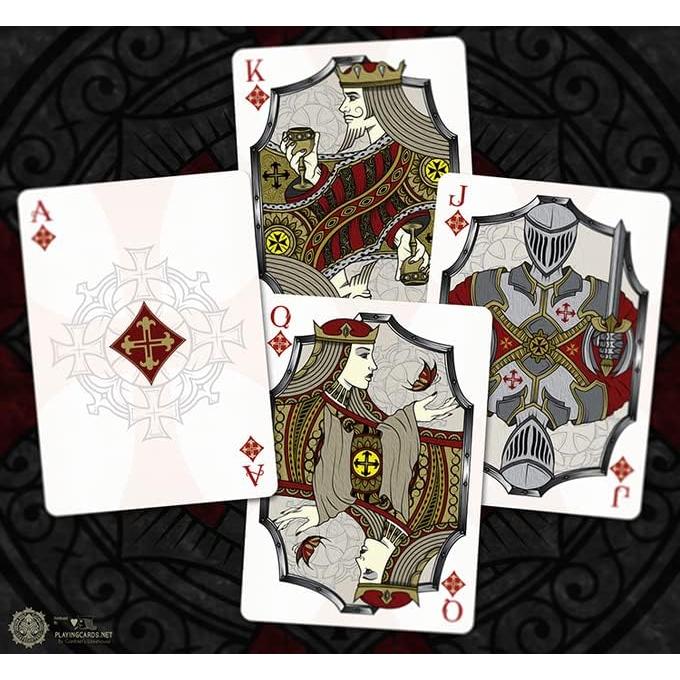 Baraja de Poker Standard Stronghold Carmesí Gamblers Warehouse