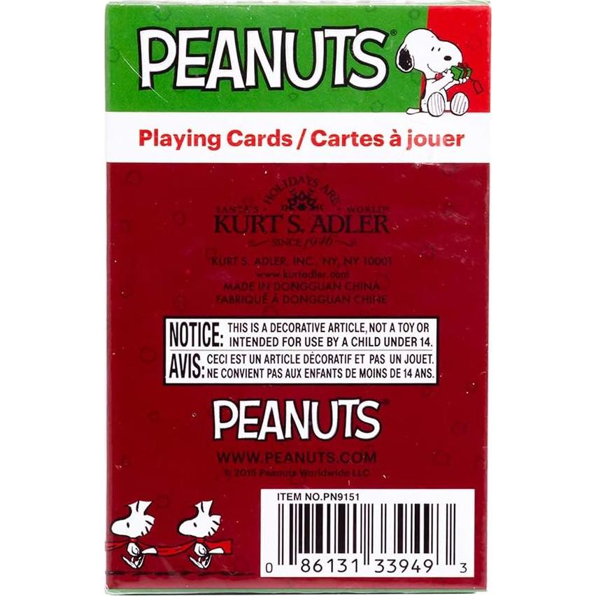 Cartas de Juego Peanuts Kurt Adler PN9151 Multicolor