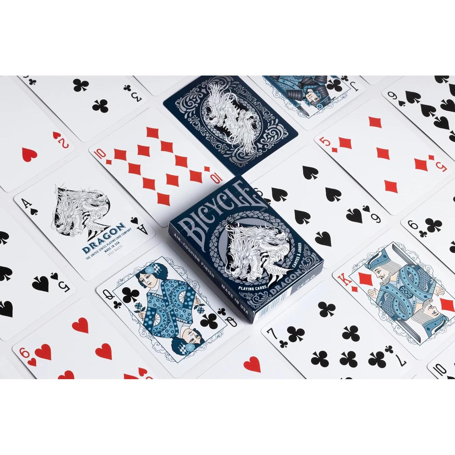 Baraja de Dragón Bicycle - Profesional, Acabado de Aire, 90.7g