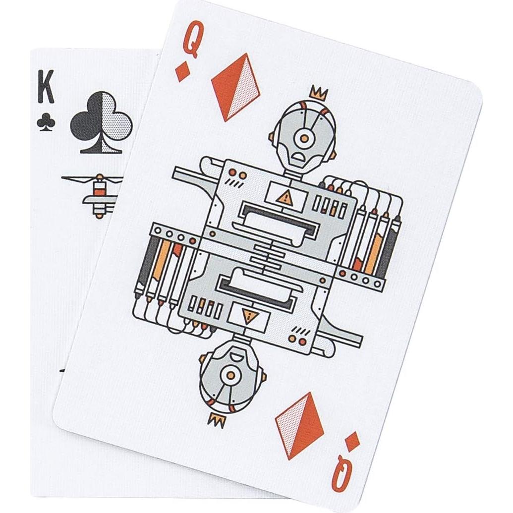 Baraja de Cartas Robots Stellar Factory - Calidad Casino