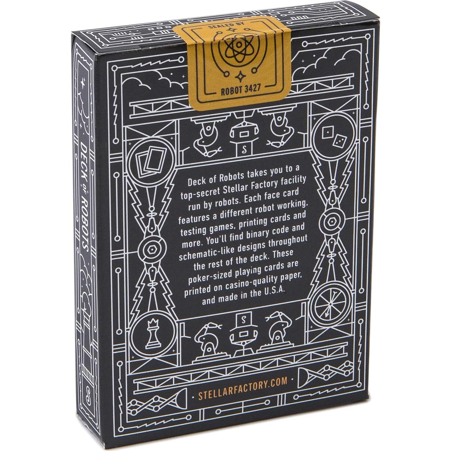 Baraja de Cartas Robots Stellar Factory - Calidad Casino