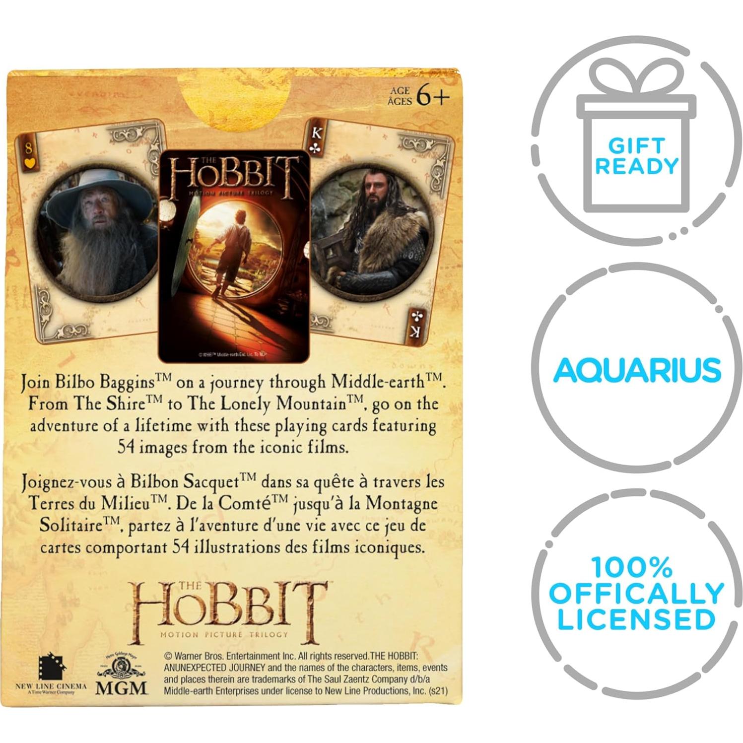 Baraja de Cartas El Hobbit AQUARIUS - 54 Cartas Temáticas