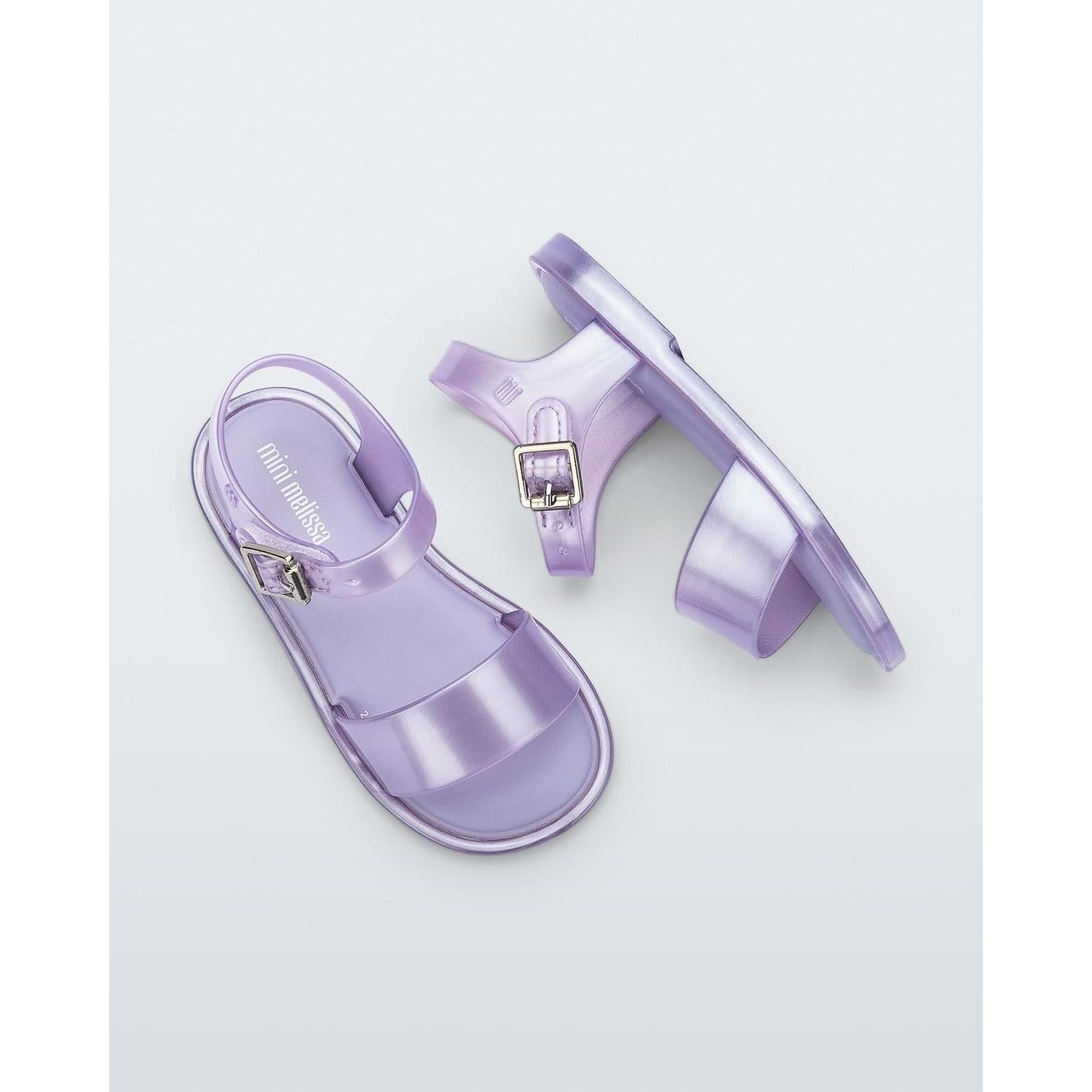 Sandalias Mini Melissa Mar para Niñas - Lila Brillante 22.5cm