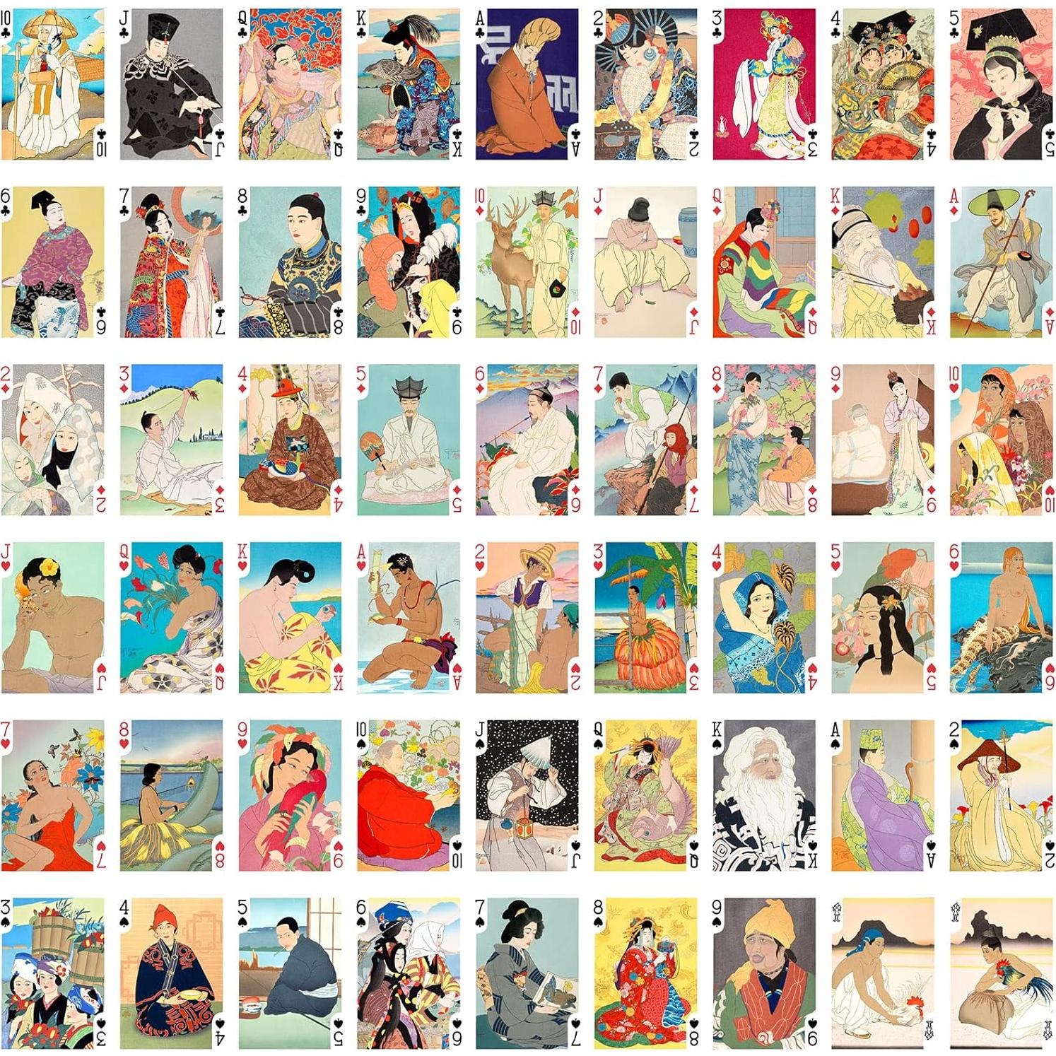 Baraja de Póker Vintage FlonzGift 54 Cartas Diferentes