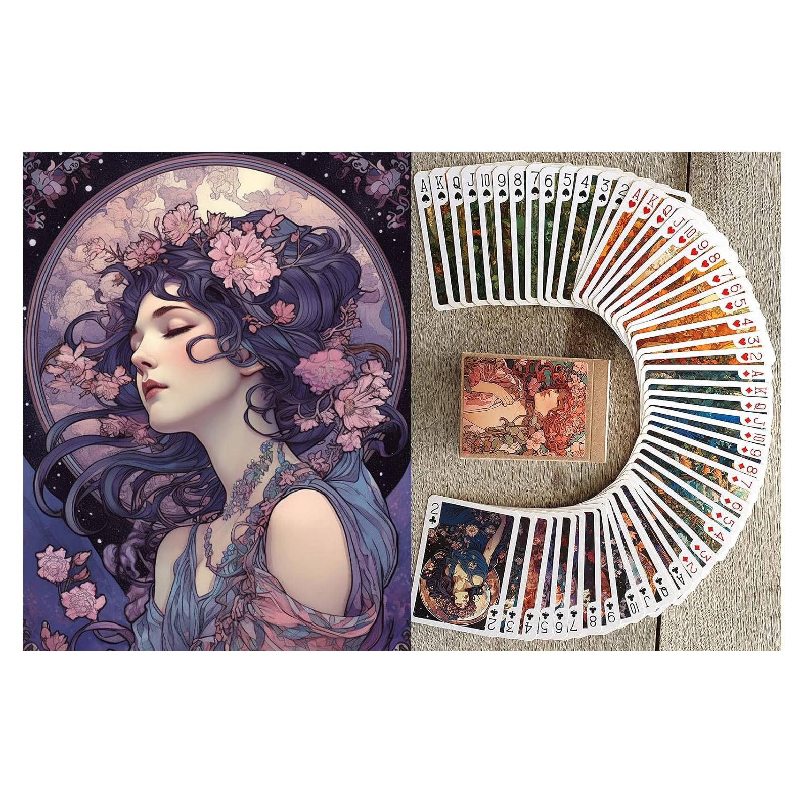 Baraja de Cartas de Póker Lady Fairy FlonzGift 54 Cartas