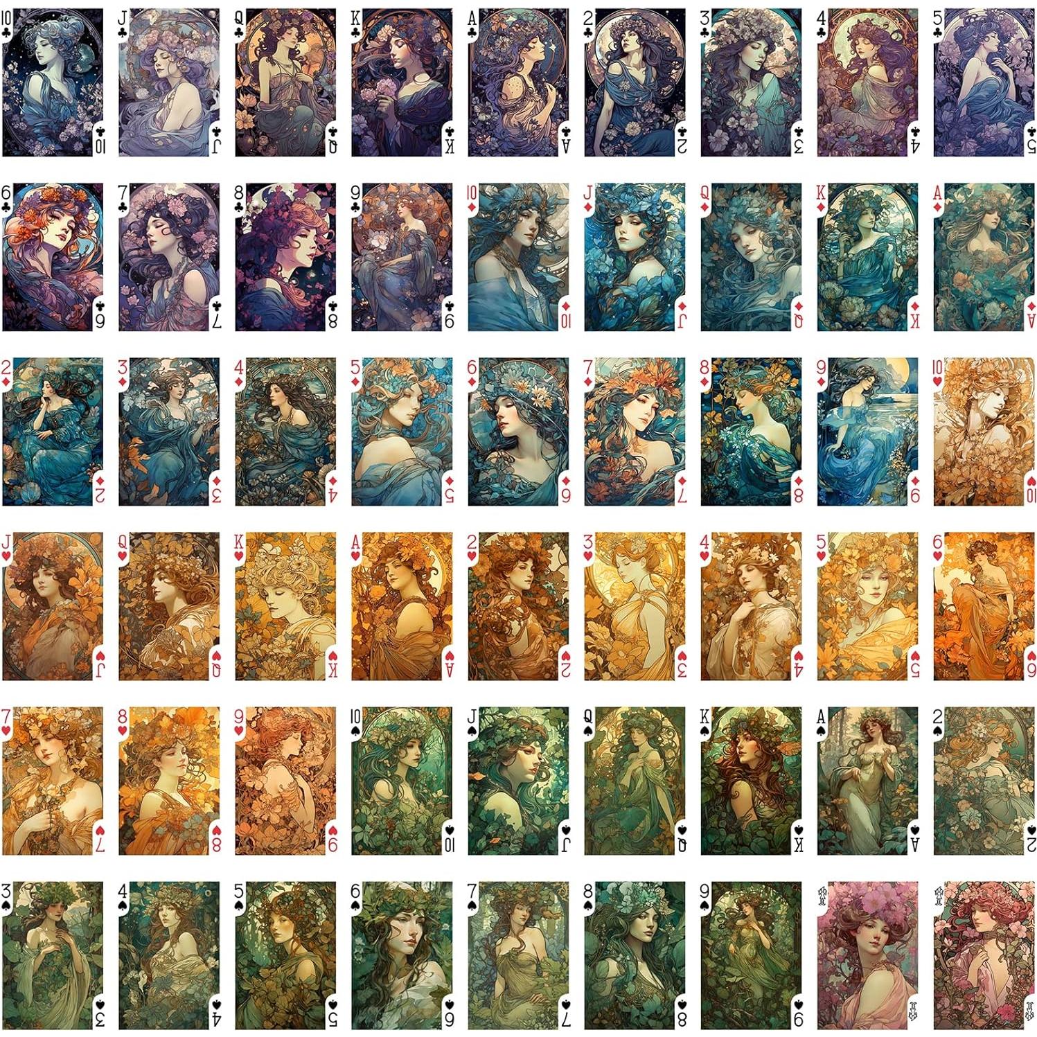 Baraja de Cartas de Póker Lady Fairy FlonzGift 54 Cartas