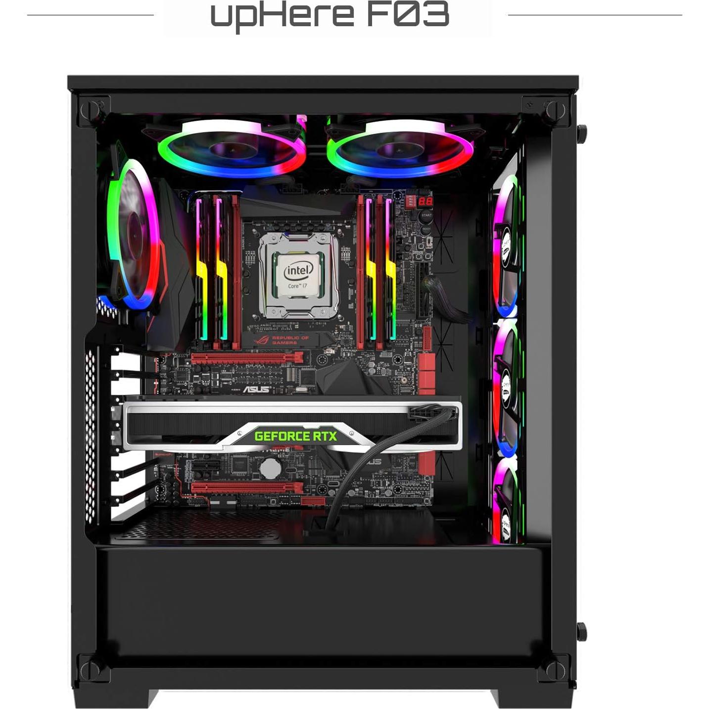 Ventilador LED 120mm upHere Silencioso RGB Triple Pack