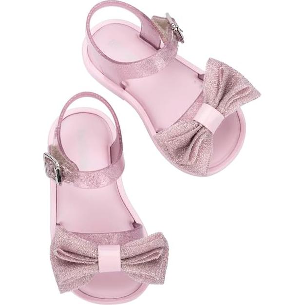 Sandalias Mini Melissa Mar para Niñas - Brillo Rosa 10