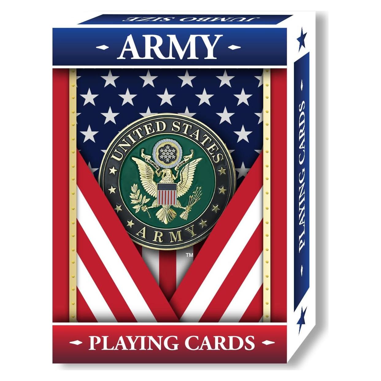 Baraja de Cartas Springbok Ejército EE. UU. 52 Cartas