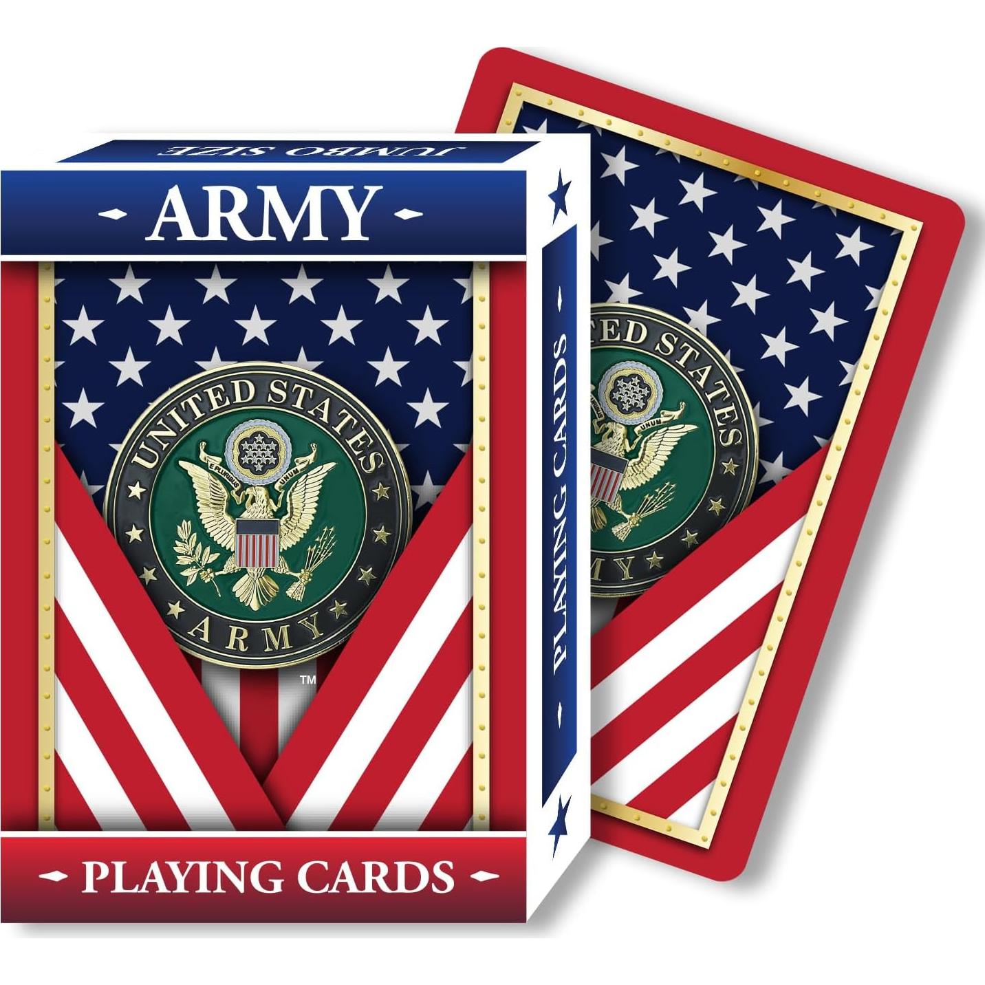 Baraja de Cartas Springbok Ejército EE. UU. 52 Cartas