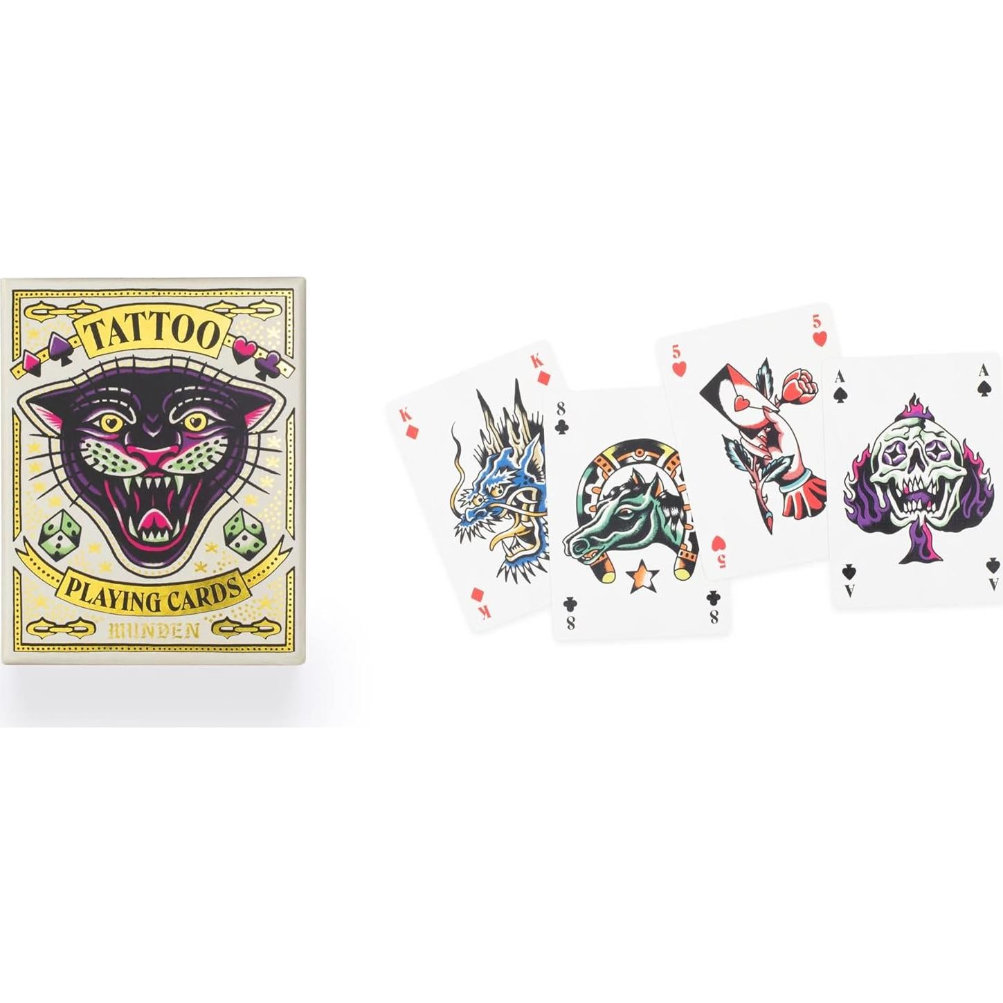 Mazo de Cartas Tattoo Laurence King - 54 Cartas con Folleto