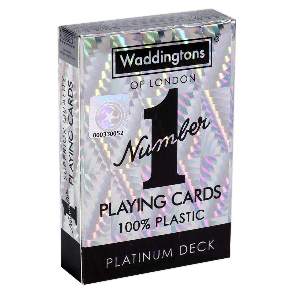 Juego de Cartas Platinum Waddingtons, Baraja Impermeable 100% Plástico