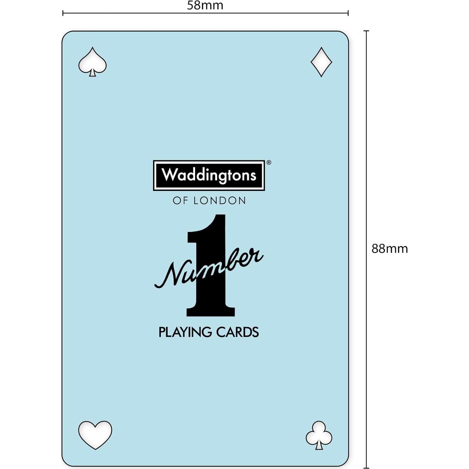 Juego de Cartas Platinum Waddingtons, Baraja Impermeable 100% Plástico
