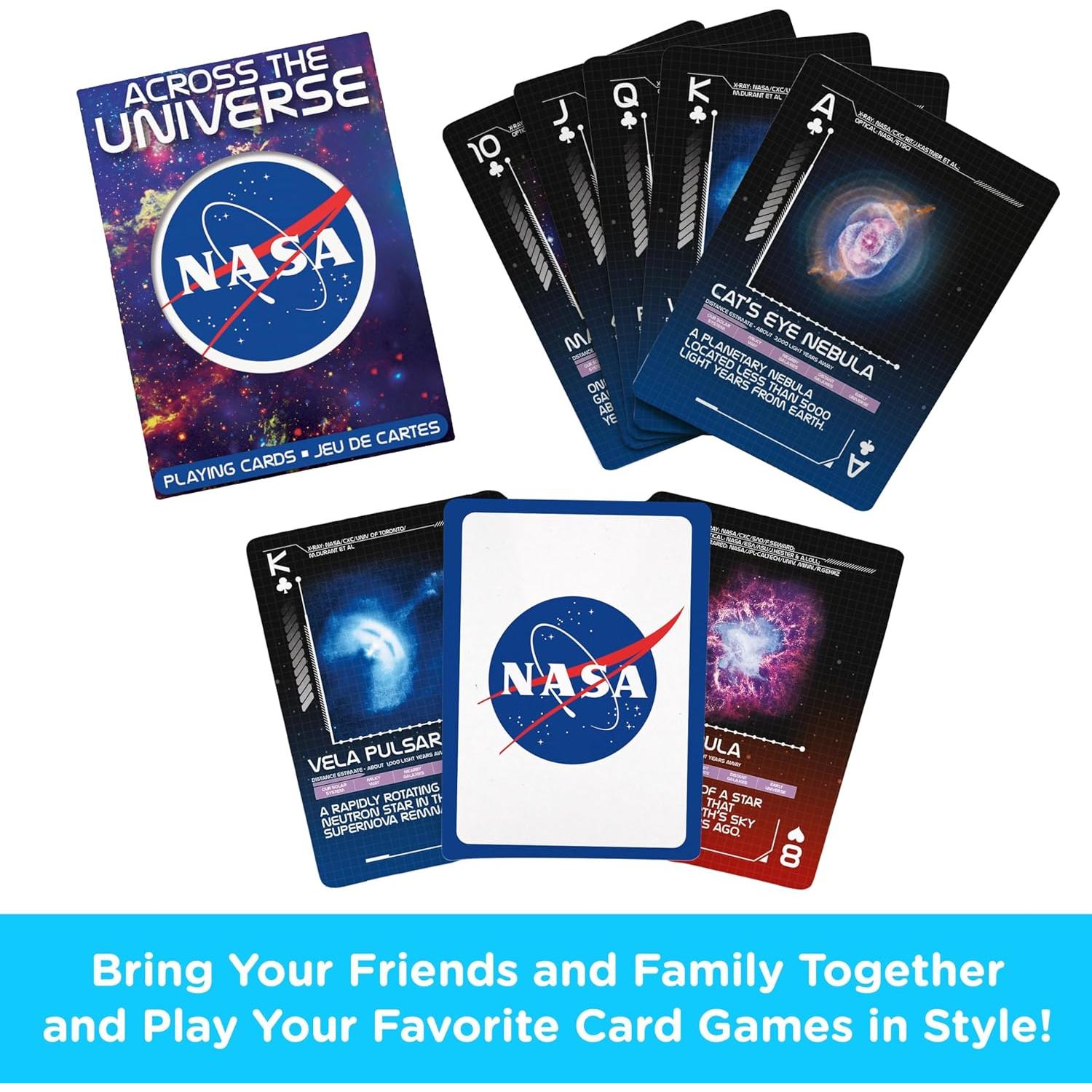 Baraja de Cartas Temática NASA Aquarius - 54 Cartas con Diseño Único