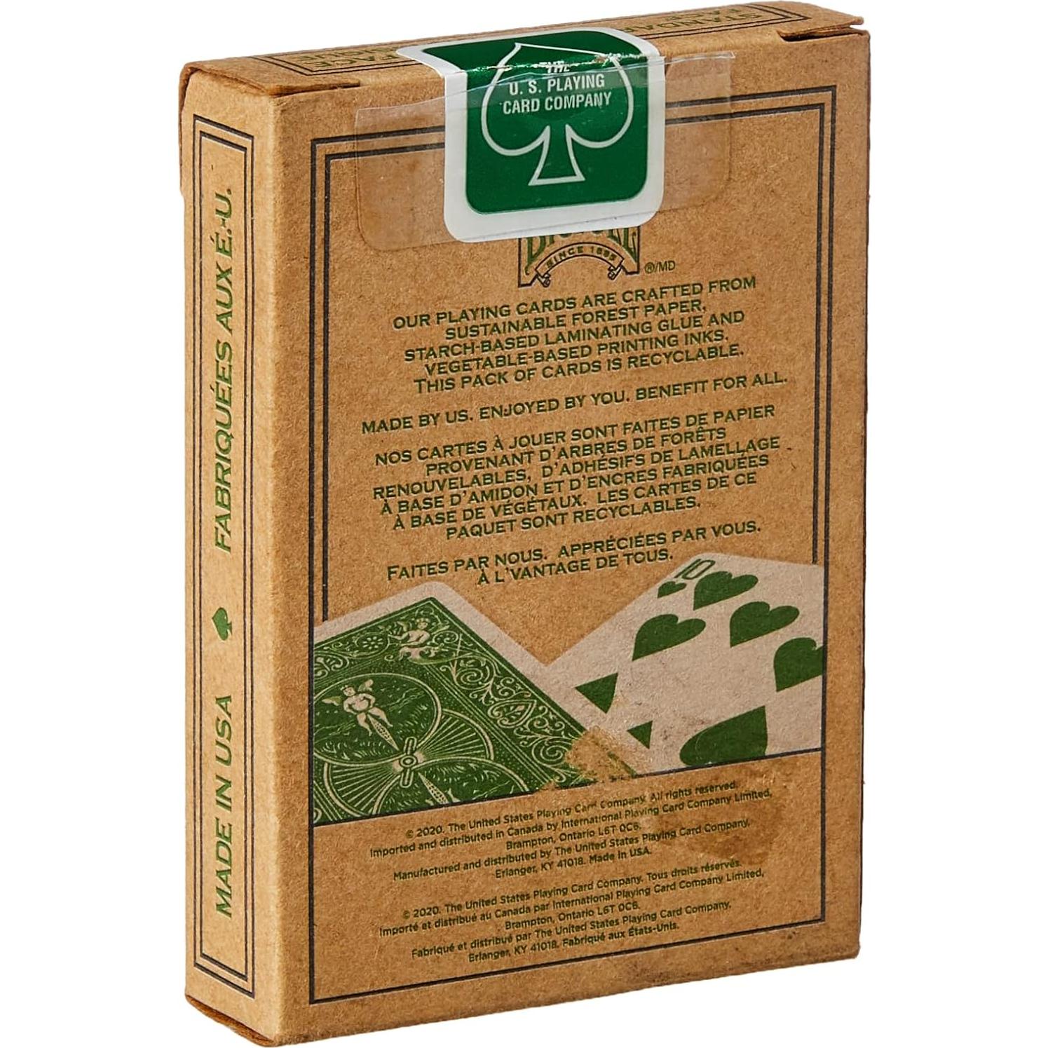 Cartas de Juego Ecológicas Bicycle - Tamaño Póker - 100% Reciclables