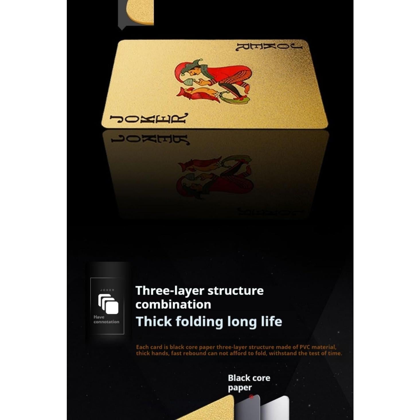 Baraja de Póker Impermeable XXROCSWH - Plástico Colorido