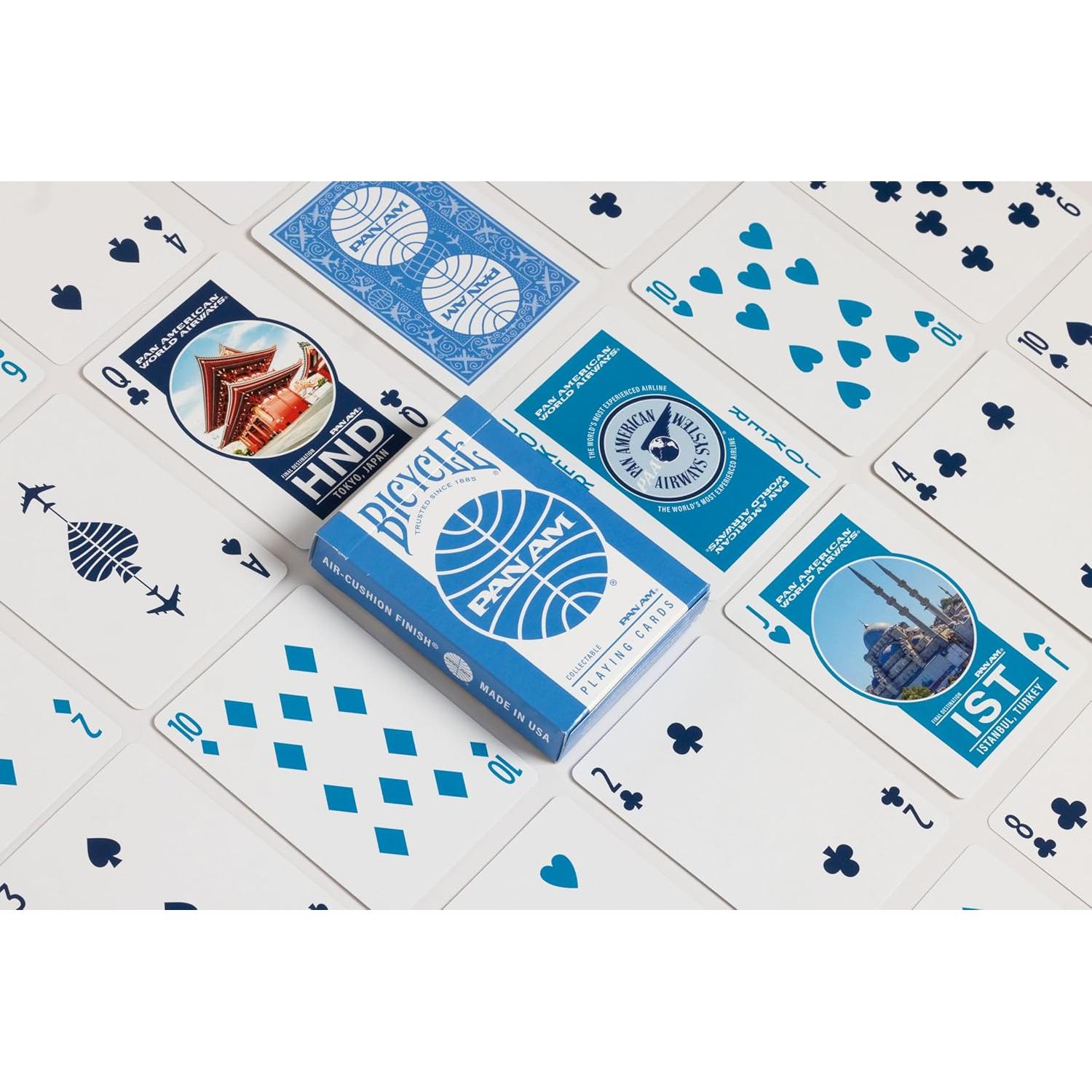 Barajas de Juego Bicycle Pan Am - 2 Paquetes en Lata de Viaje