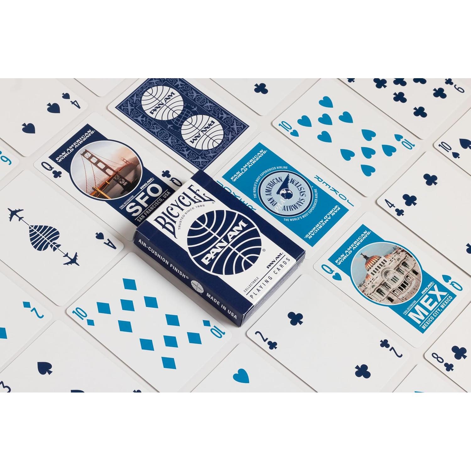 Barajas de Juego Bicycle Pan Am - 2 Paquetes en Lata de Viaje