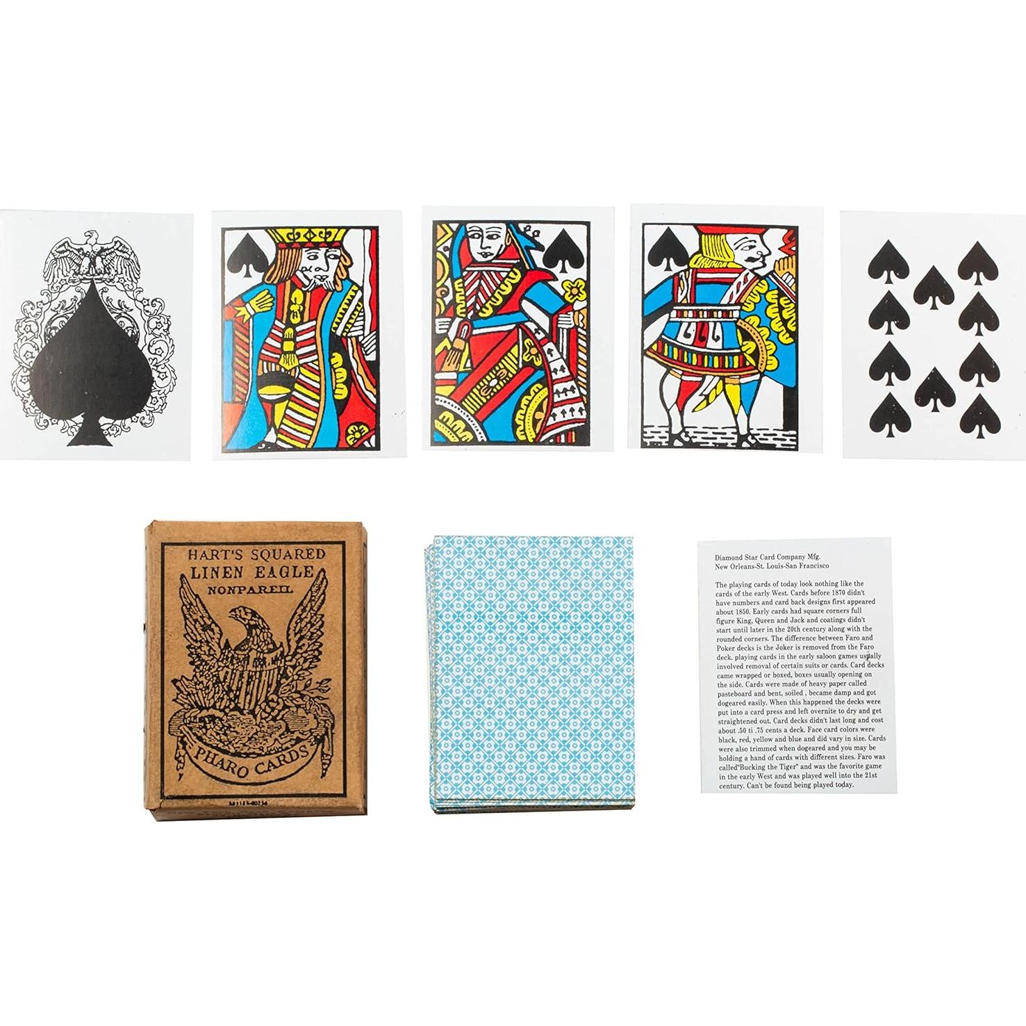 Cartas de Juego Pharaoh Vintage Artisan Owl - Baraja 52 Cartas