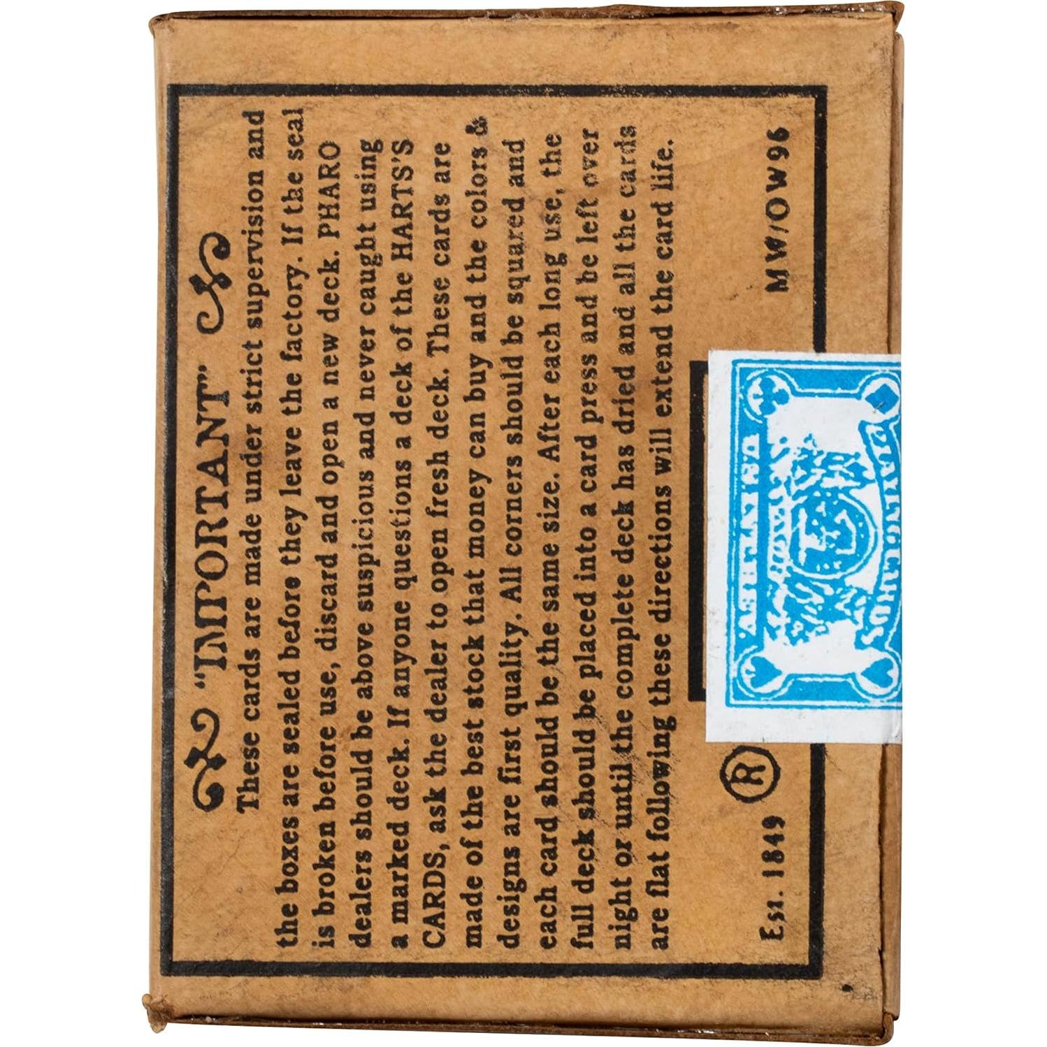 Cartas de Juego Pharaoh Vintage Artisan Owl - Baraja 52 Cartas