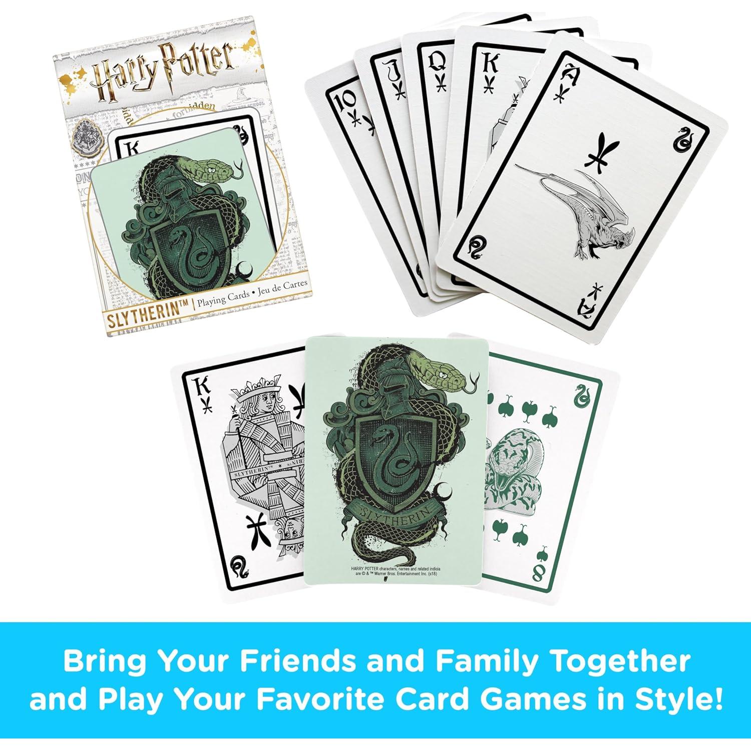 Baraja de Cartas Harry Potter Slytherin AQUARIUS 54 Piezas