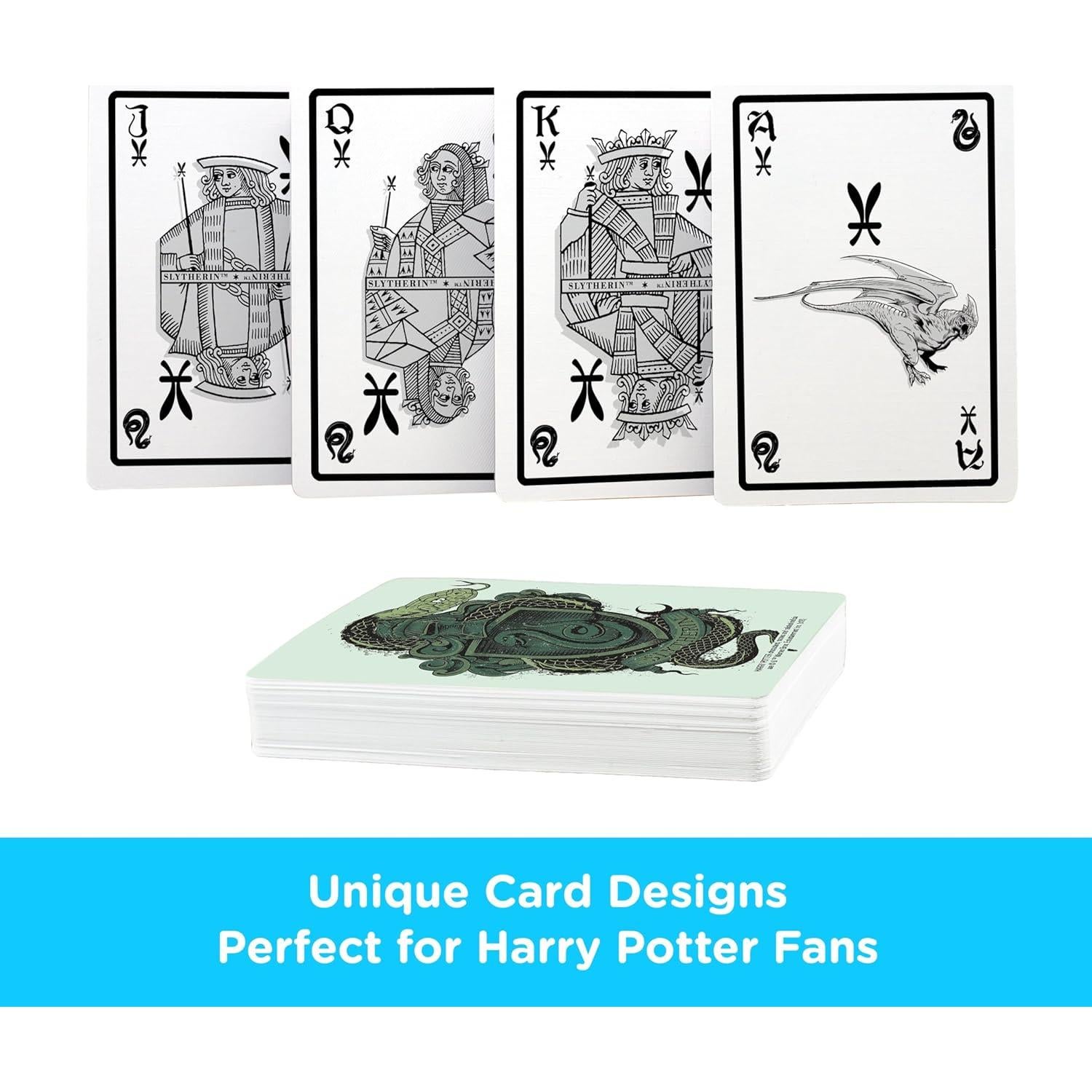 Baraja de Cartas Harry Potter Slytherin AQUARIUS 54 Piezas