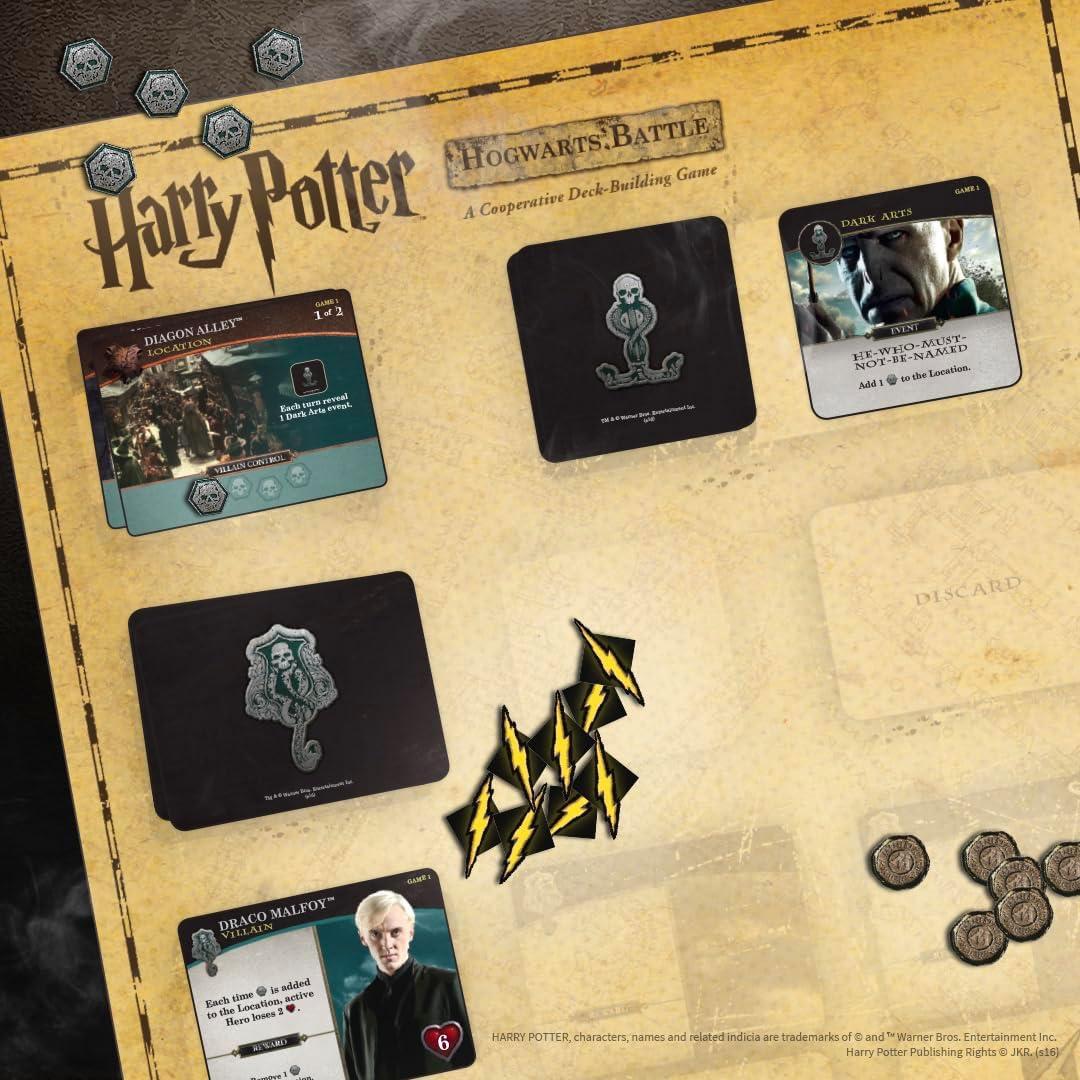 Juego de Cartas Cooperativo Harry Potter Hogwarts Battle - USAOPOLY