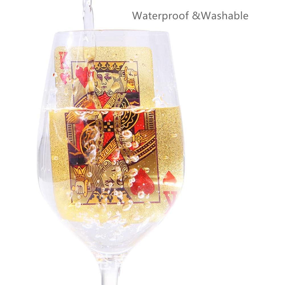 Paquete de 2 Barajas de Cartas de Póker Diamante Oro Plata