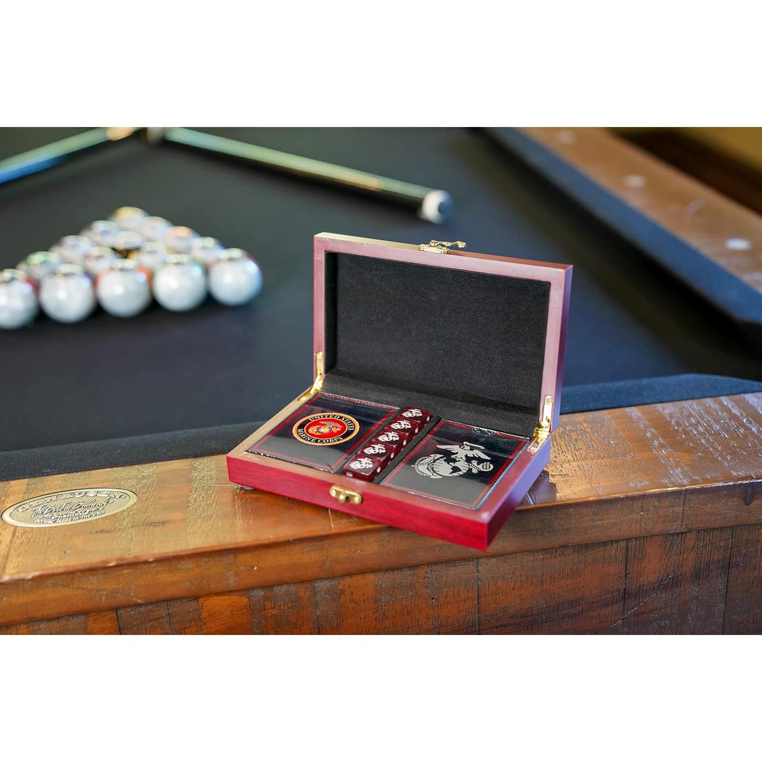 Juego de Cartas y Dados USMC - Baraja y Dados EGA