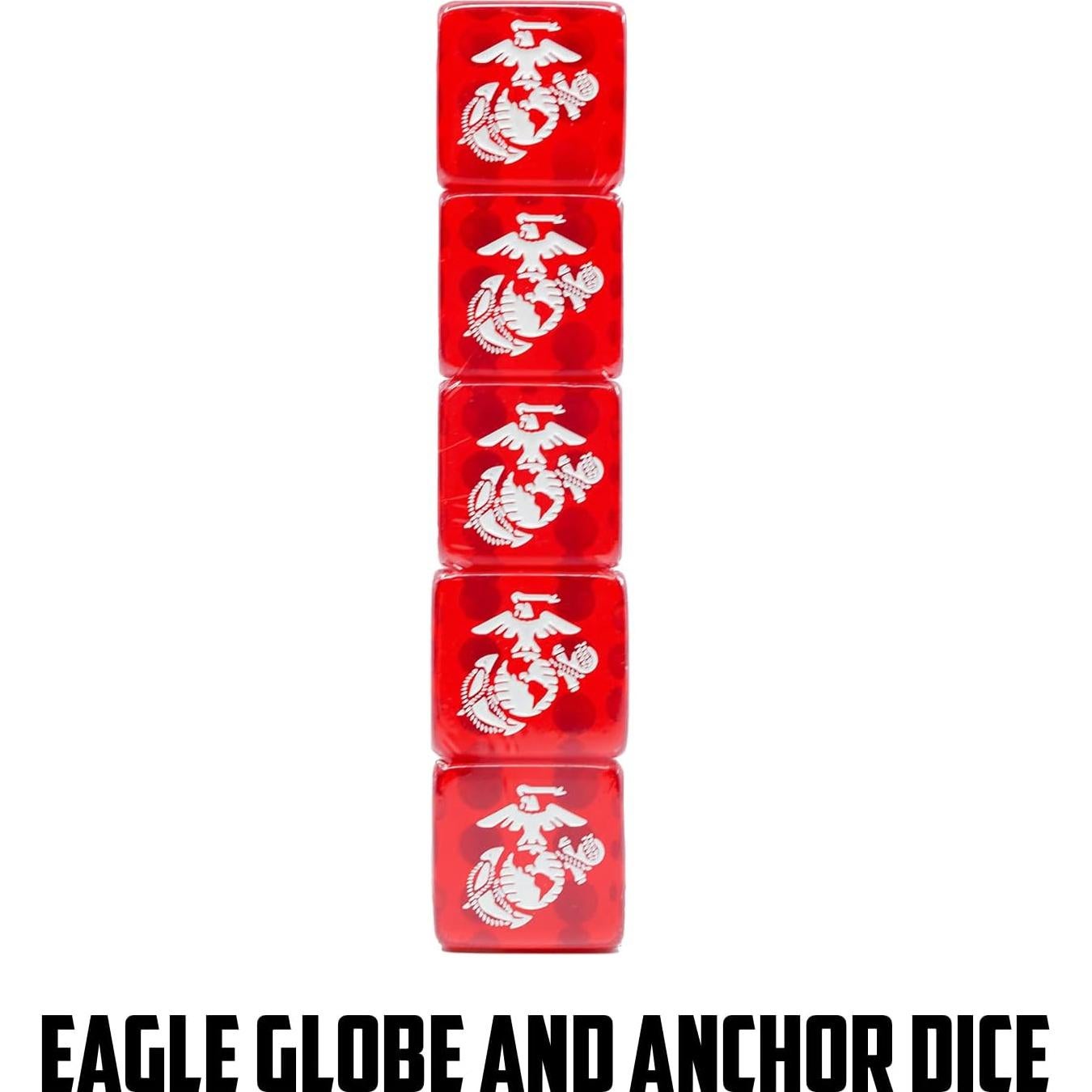 Juego de Cartas y Dados USMC - Baraja y Dados EGA