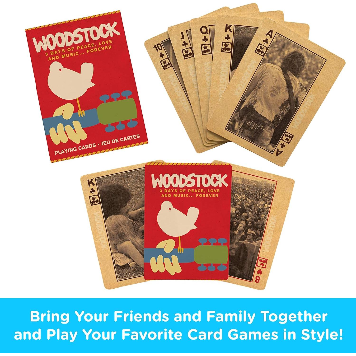 Baraja de Cartas Gigantes Woodstock AQUARIUS - 54 Cartas