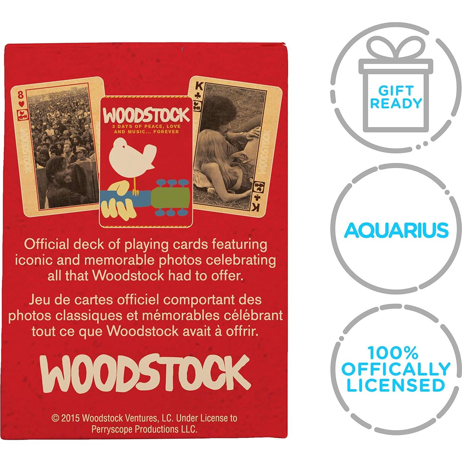 Baraja de Cartas Gigantes Woodstock AQUARIUS - 54 Cartas