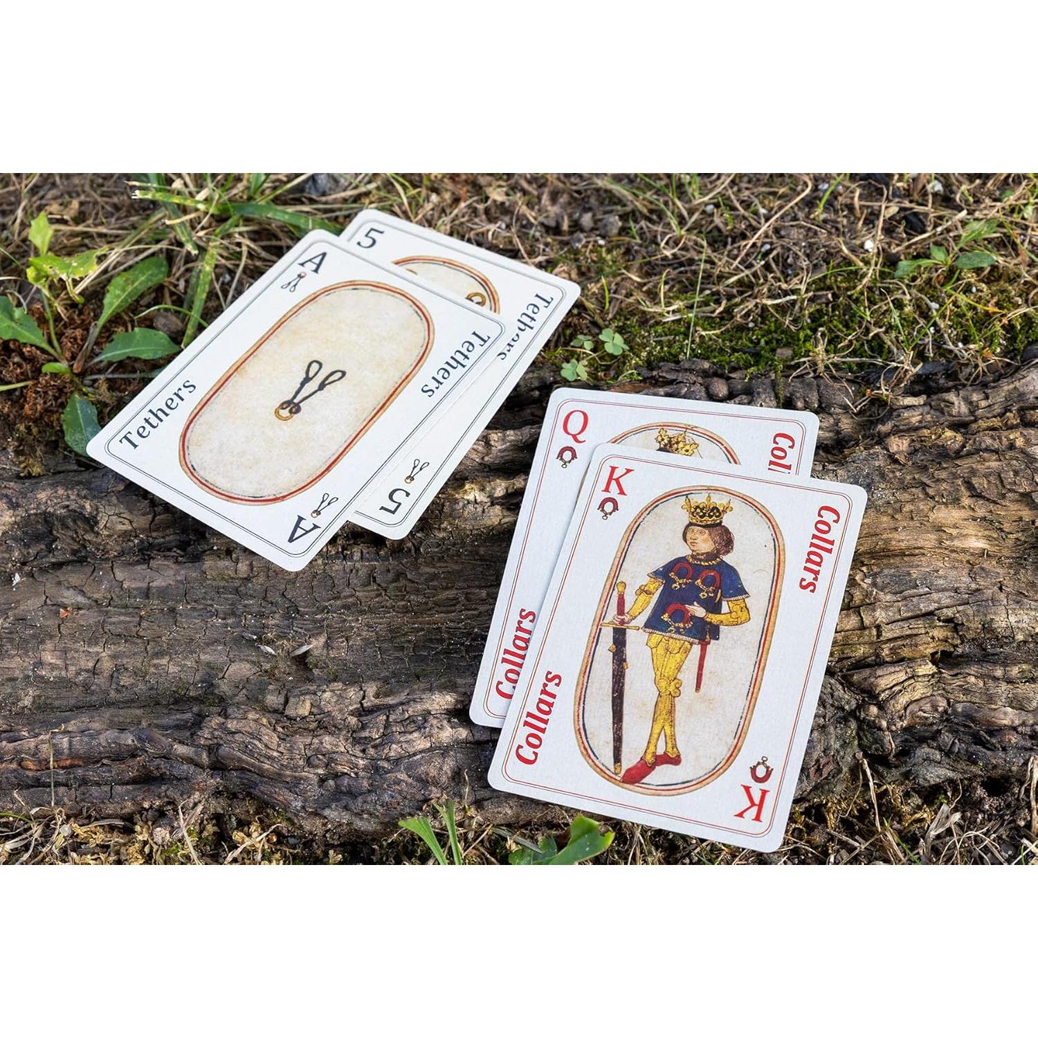 Baraja de cartas Cloisters - Reproducción histórica siglo XV