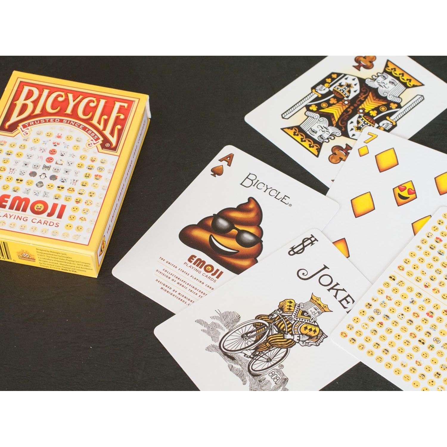 Baraja de Póker Bicycle Emoji - 54 Cartas Estándar 62.5x88mm